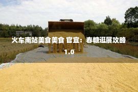 火车南站美食美食 官宣：春糖逛展攻略1.0