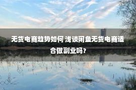 无货电商趋势如何 浅谈闲鱼无货电商适合做副业吗？