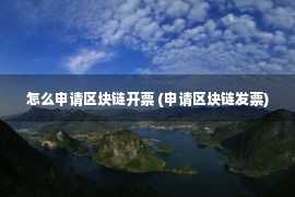 怎么申请区块链开票 (申请区块链发票)