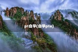 pt自学(自学pte)