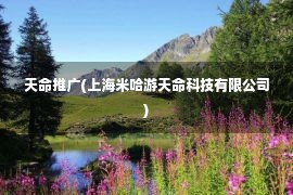 天命推广(上海米哈游天命科技有限公司)