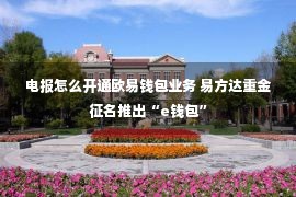 电报怎么开通欧易钱包业务 易方达重金征名推出“e钱包”