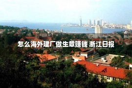 怎么海外建厂做生意赚钱 浙江日报