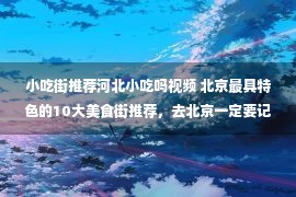 小吃街推荐河北小吃吗视频 北京最具特色的10大美食街推荐，去北京一定要记得吃哟！