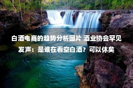 白酒电商的趋势分析图片 酒业协会罕见发声：是谁在看空白酒？可以休矣