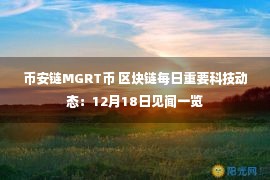 币安链MGRT币 区块链每日重要科技动态：12月18日见闻一览