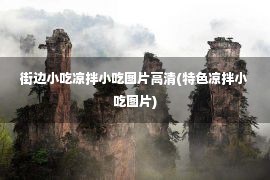 街边小吃凉拌小吃图片高清(特色凉拌小吃图片)