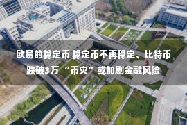 欧易的稳定币 稳定币不再稳定、比特币跌破3万 “币灾”或加剧金融风险