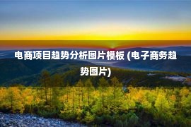 电商项目趋势分析图片模板 (电子商务趋势图片)