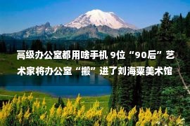 高级办公室都用啥手机 9位“90后”艺术家将办公室“搬”进了刘海粟美术馆