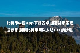 比特币中国app下载安卓 加密货币市场遇寒冬 澳洲比特币与以太坊ETF纷纷退市