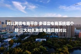 对比跨境电商平台 多语言电商系统哪个好 三大知名跨境电商品牌对比