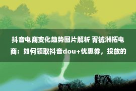 抖音电商变化趋势图片解析 胥铖洲拓电商：如何领取抖音dou+优惠券，投放的好处