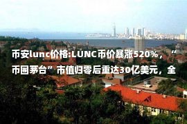 币安lunc价格:LUNC币价暴涨520%，“币圈茅台”市值归零后重达30亿美元，全新提案“烧毁费用 1.2%”得币安支持