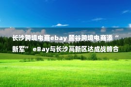 长沙跨境电商ebay 麓谷跨境电商添“新军” eBay与长沙高新区达成战略合作