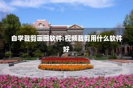 自学裁剪画图软件:视频裁剪用什么软件好