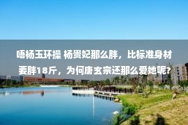 唔杨玉环操 杨贵妃那么胖，比标准身材要胖18斤，为何唐玄宗还那么爱她呢？