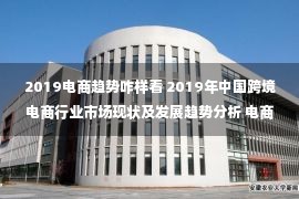 2019电商趋势咋样看 2019年中国跨境电商行业市场现状及发展趋势分析 电商用户群体下沉至三五线城市