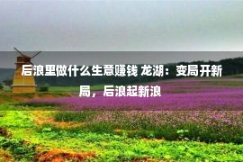 后浪里做什么生意赚钱 龙湖：变局开新局，后浪起新浪