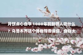 月饼点心自学 1000年前新疆人吃什么？乌鲁木齐这个博物馆告诉你，食物太丰富