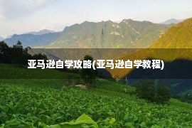 亚马逊自学攻略(亚马逊自学教程)