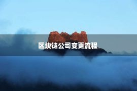 区块链公司变更流程 