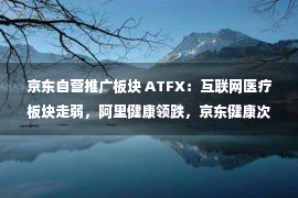 京东自营推广板块 ATFX：互联网医疗板块走弱，阿里健康领跌，京东健康次之