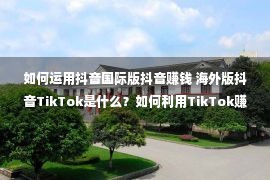 如何运用抖音国际版抖音赚钱 海外版抖音TikTok是什么？如何利用TikTok赚钱？