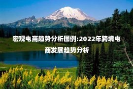 宏观电商趋势分析图例:2022年跨境电商发展趋势分析