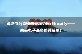 跨境电商直播未来趋势图:Shopify——未来电子商务的领头羊？