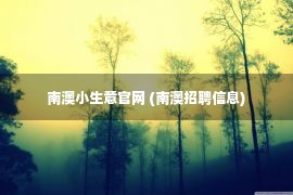 南澳小生意官网 (南澳招聘信息)