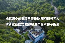 成都哪个创业项目赚钱快 研究服役军人就创业新模式 成都会成华区双桥子街道菽喷鼻里创意集市示范点落成开张