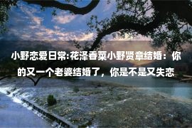 小野恋爱日常:花泽香菜小野贤章结婚：你的又一个老婆结婚了，你是不是又失恋了