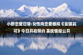 小野恋爱日常:女性向恋爱模拟《安琪莉可》今日开启预约 系统情报公开