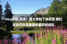 nbq乔治:乔治：勇士拿到了总冠军 他们目前仍然是联盟中最好的球队