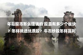 年后股市怎么赚钱的 股票有多少个板块？怎样挑选优质股？牛市炒股怎样赢利？