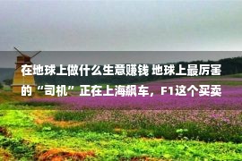 在地球上做什么生意赚钱 地球上最厉害的“司机”正在上海飙车，F1这个买卖有多赢利？