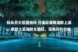 码头开大机赚钱吗 开渔后首网海鲜上岸，象隐士买海鲜太猖狂，没有问代价抢到便是赚到