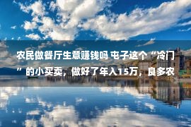 农民做餐厅生意赚钱吗 屯子这个“冷门”的小买卖，做好了年入15万，良多农夫却没有干