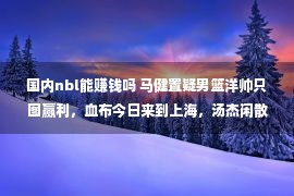 国内nbl能赚钱吗 马健置疑男篮洋帅只图赢利，血布今日来到上海，汤杰闲散！