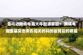 亚马逊跨境电商大牛新添家园！ 跨境电商傲基突击更名闯关的科创板背后的明星私募伏