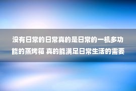 没有日常的日常真的是日常的一机多功能的蒸烤箱 真的能满足日常生活的需要吗？