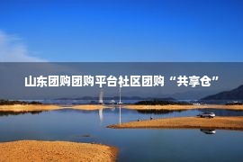 山东团购团购平台社区团购“共享仓”