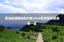 区块链调查总结分析2020区块链发展趋势一览