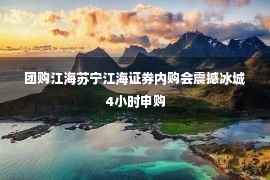 团购江海苏宁江海证券内购会震撼冰城4小时申购