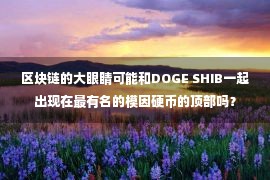 区块链的大眼睛可能和DOGE SHIB一起出现在最有名的模因硬币的顶部吗？