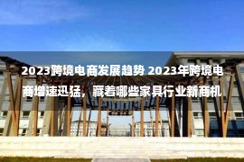 2023跨境电商发展趋势 2023年跨境电商增速迅猛，藏着哪些家具行业新商机？