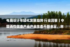 电商设计年轻化发展趋势 行业洞察丨中国两性健康产业产业生态不断丰富，年轻化趋势明显