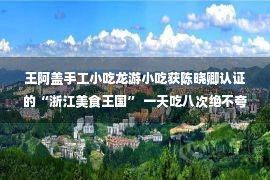 王阿盖手工小吃龙游小吃获陈晓卿认证的“浙江美食王国” 一天吃八次绝不夸张