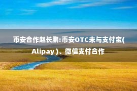 币安合作赵长鹏:币安OTC未与支付宝(Alipay )、微信支付合作